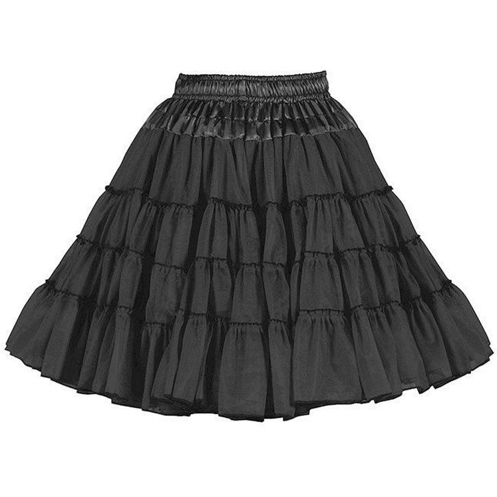 Petticoat schwarz 3-lagig