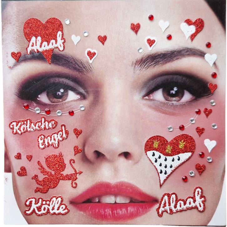 Gesichts-Tattoo Kölsche Engel